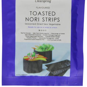Clearspring Flavoured Toasted Nori Strips 13.5 g (Pack of 3)