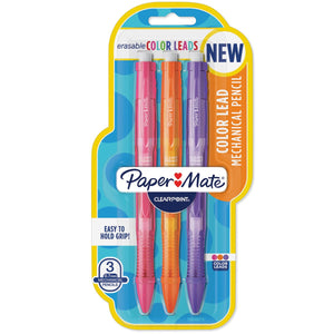 Paper Mate Clearpoint Color Lead Mechanical Pencils, 0.7mm, Assorted Colors, 3 Count