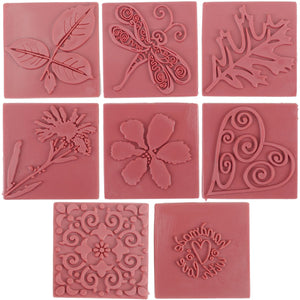 Soap Embossing Stamp Assortment 8/Pkg-Square