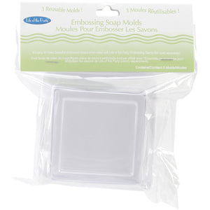 Soap Embossing Mold 3/Pkg-Square