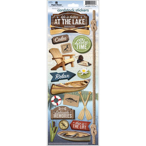 Paper House Productions STCX-0201E At The Lake Cardstock Stickers (6-Pack)