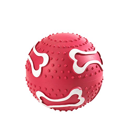 Dog Toy Ball, 10 Cm Rubber Red  Pack Of 3 | Hunter