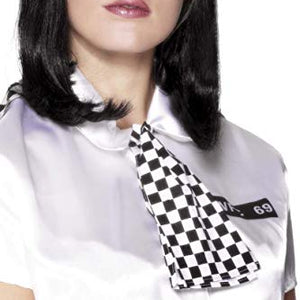 Smiffys W.P.C. Scarf - Black/White