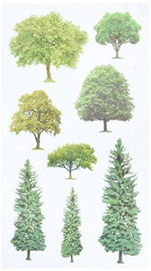 Sticko 52-01358 Trees Stickers, Green
