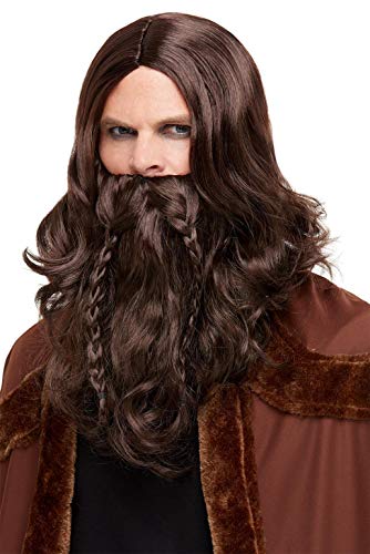 Smiffys 50752 Viking Barbarian Kit, Men, Brown