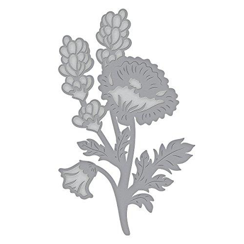 Spellbinders Die D-Lites Poppy & Lavender Spray Etched/Wafer Thin Dies