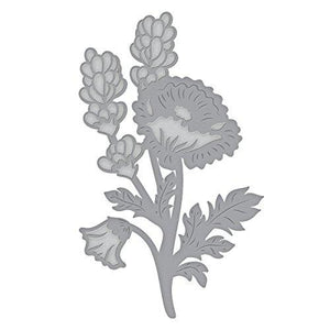Spellbinders Die D-Lites Poppy & Lavender Spray Etched/Wafer Thin Dies