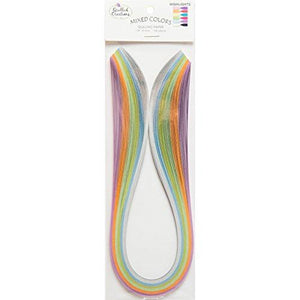 Quilling Paper Pack Mixed Highlights .125" 100/Pkg-