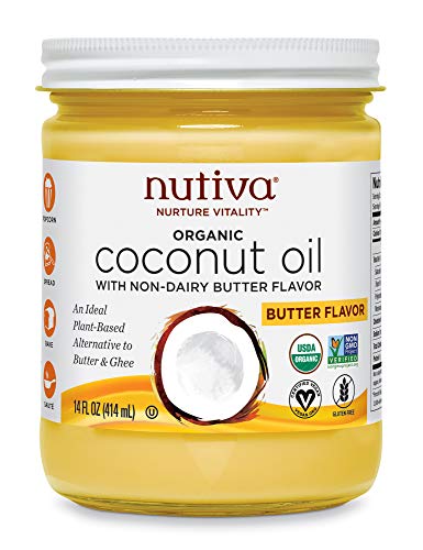 Nutiva Coconut Oil, Buttery Flavor, 414ml