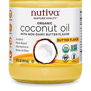 Nutiva Coconut Oil, Buttery Flavor, 414ml