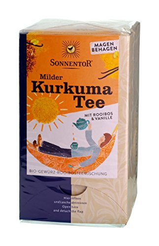 SONNENTOR Mild Turmeric Tea with Rooibos & Vanilla Org 18x2g (PACK OF 1)