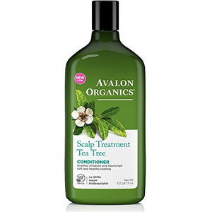 Pack of 3 x Avalon Organics Scalp Treatment Tea Tree Conditioner - 11 fl oz