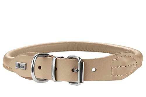 Collar Round & Soft Elk 45/8 Elkskin Beige, 38-42 Cm | Hunter