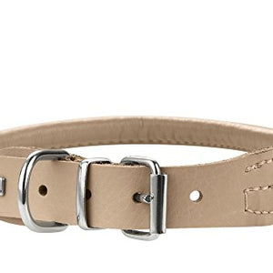 Collar Round & Soft Elk 45/8 Elkskin Beige, 38-42 Cm | Hunter