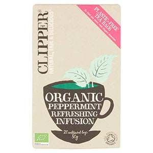 Clipper Organic Infusion Peppermint 20 Tea Bags (Pack of 6)