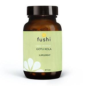 Fushi Gotu Kola Organic Capsules, 60 Veg Caps 300mg/cap, Biodynamic Harvested Herbs