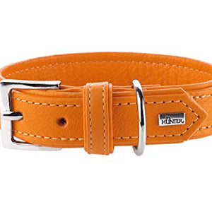 Collar Wallgau, 35 Orange, Leather | Hunter