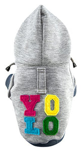 Hoodie Yolo Grey S | Bowl & Bone