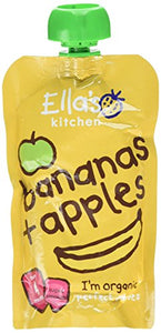 Ella's Kitchen Stage 1 From 4 Months Organic Apple and Banana Baby Food 120 g (Pack of 7)