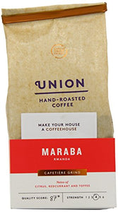 Union Hand Roasted Coffee Maraba Rwanda Ground Coffee, 200g