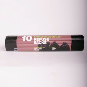 D2W Degradable Refuse Sacks (10 Bags) Degrades To Co2 And Water