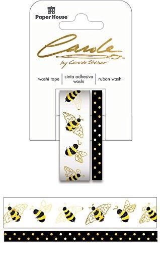 Paper House Productions Washi Tape Bees, 2-Pack, 2 Piece