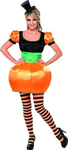Smiffys Women's Pumpkin Costume, Top and Skirt, Size: M, Color: Orange, 33802