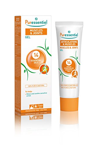 Puressentiel Muscles and Joints Gel 60 ml  – Naturally soothe & relax sensitive areas - 100% natural origin - Pure essential oils - Wintergreen, Peppermint, Eucalyptus - Preservative & fragrance free