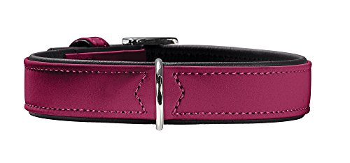 Collar Softie 30 Nickel Artificial Leather Rasberry/ Black | Hunter