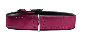 Collar Softie 30 Nickel Artificial Leather Rasberry/ Black | Hunter
