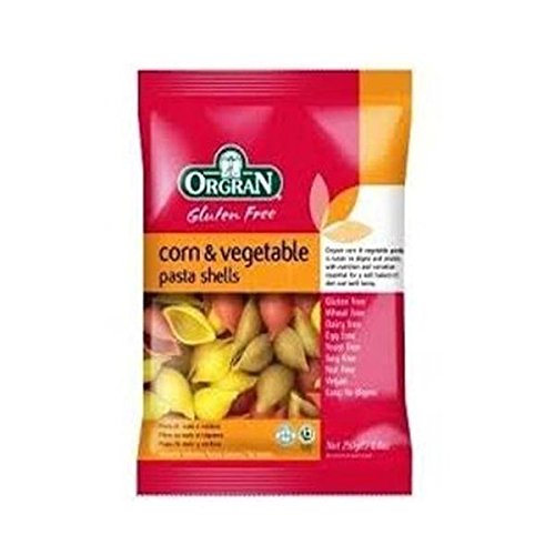 Orgran Corn & Vegetable Shells 250g X 6 (Pack of 6)
