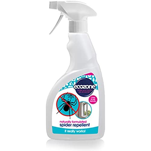 Ecozone Spider Repellent, 500 ml, Natural Formula, Long Lasting, Child & Pet Friendly