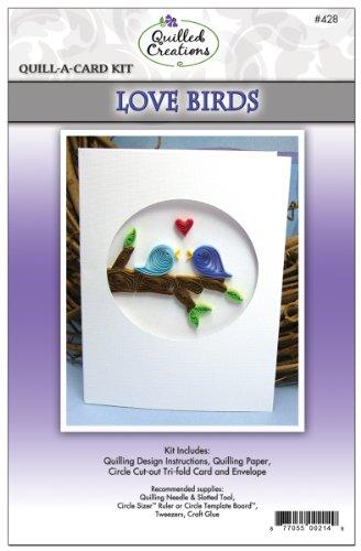 Quilled Creations Quill-A-Card Kit, Love Birds