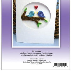 Quilled Creations Quill-A-Card Kit, Love Birds