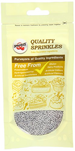 Quality Sprinkles Silver Sugar Strands 65 g (Pack of 6)