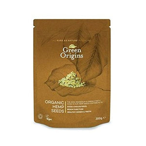 Green Origins Org Shelled Hemp Seeds (Raw) 200g X 2 (Pack of 2)