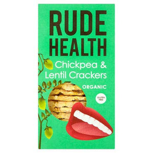 Chickpea & Lentil Crackers 120g by Rude Health