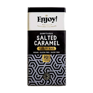 Enjoy! Salted Caramel Filled Chocolate Bar 70g (Pack of 12)