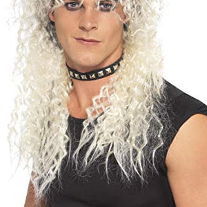 Smiffys Hard Rocker Two Tone Blonde Wig