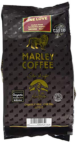 Marley Coffee One Love Medium Roast Ground Coffee 227 Grams (Pack of 4)