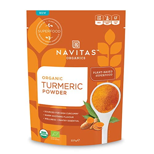 Navitas Organics Turmeric Powder, 227 g Bag, Organic, High Curcumin, Gluten-Free
