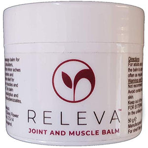RELEVA Joint and Muscle Relief Balm (50 g) - 100% Natural Ingredients for Sore and Painful Joints and Muscles. Easily Absorbed and Pleasant Smelling. Travel Pack