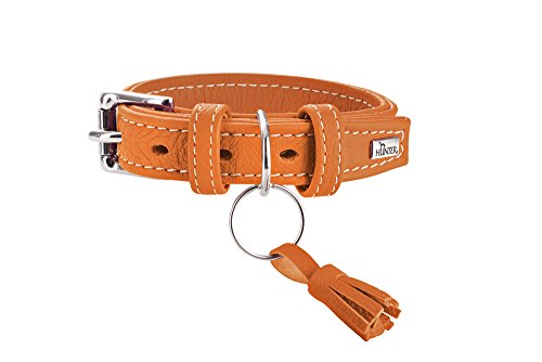 Collar Cannes 35 Orange, Leather | Hunter