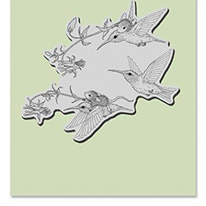 Stampendous House Mouse Cling Rubber Stamp Fuchsia Flight
