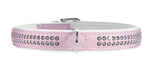 Collar Modern Art Deluxe 45 Nickel Artificial Leather Light Pink/ White | Hunter