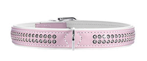 Collar Modern Art Deluxe 45 Nickel Artificial Leather Light Pink/ White | Hunter