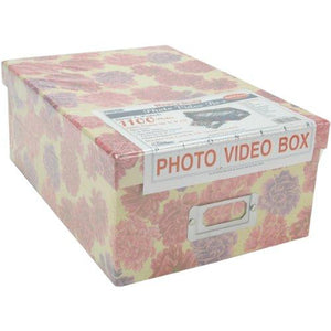 Pioneer 4-1/2-Inch-by-8-Inch-by-11-1/2-Inch Photo Storage Box, Assorted Designs