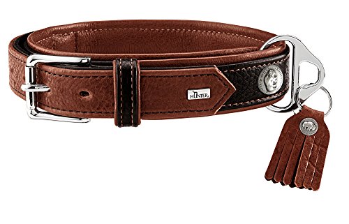 Collar Cody Special, Xl Bison Leather, Dark Brown/Cognac | Hunter