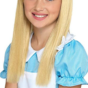 Smiffy's 48841 Wonderland Princess Wig, Girls, Blonde, One Size
