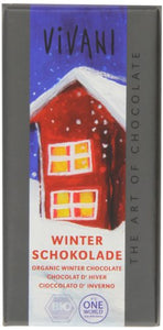 Vivani Organic Winter Chocolate with Spiced Biscuit 100 g  (Pack of 10)